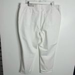 Chico's NWT Chico’s So Slimming Girlfriend Slim Leg Crop White No Stain Sz 20 Chico’s 4 Photo 2