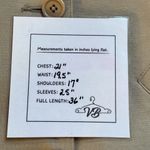 Isabella Bird Anthropologie Button Up Long Sleeve Pockets Knit Trench Coat Sz L Tan Size L Photo 5