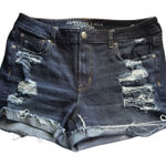 American Eagle  Outfitters 360° Super Stretch Cut Off Distressed Shorts Size 14 Photo 0