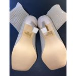 EGO  Womens Square Toe Textured Stiletto Ankle Sock Booties Nude  US SIZE 6 Photo 12