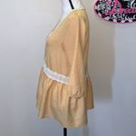 Orange Creek  boho yellow lace blouse Photo 2