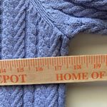 J.Crew  Cable-knit puff-sleeve crewneck sweater lavendar small‎ BS978 Photo 8