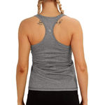 icyzone Women’s gray heathered racerback tank top Medium Photo 1