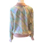 Vintage 70s 80s Castleberry Pastel Pink Blue button Down Banded Bottom 12 Photo 2