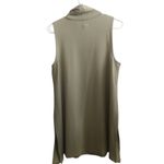 Garnet Hill Sage Tencel Blend Tunic Top Sleeveless Turtleneck A10 Photo 2