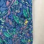 ESCAPE by Habitat Clothes Blue Floral Print V Neck Mini Tunic Dress Small Photo 5