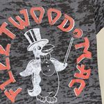 Next Level Apparel Fleetwood Mac Penguin Graphic Black Burnout Tee Size Medium Photo 3