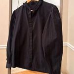 Paige  Button Down‎ Black Shirt Size Medium Photo 0