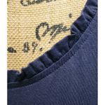 Polo Jeans Company‎ Ralph Lauren Blue Sleeveless Ruffle Top L Size L Photo 1