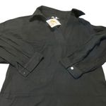 PRETTYGARDEN Pretty Garden Womens Black Long Sleeve V Neck Collared Blouse Top Photo 1