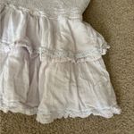 Aritzia Sunday best  boho coquette smocked mini ruffle skirt size small Photo 4