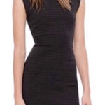 Tory Burch  Mini Sheath Dress Black Crew Neck Sleeveless XS Photo 0