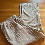 Michael Kors Tan Linen Blend Wide Leg Pants, Size 4X, NWT Photo 8