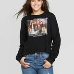 ✨FRIENDS Womens Black 'Christmas is Better with Friends' Cropped Sweatshirt✨ Photo 0