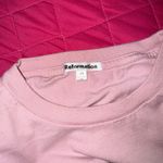Reformation  Pink Fitted Short Sleeve T-Shirt Photo 1