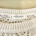 Lucky Brand Cream Open-Knit Sweater Photo 4