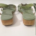 Eileen Fisher  NEW open toe sandals shoes size 8.5 woman’s mint green Photo 2