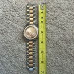 Bebe women’s vintage rose gold/silver crystal floating diamond bracelet watch Photo 5