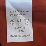 Oh Polly NEW  Silk Satin Brown Strapless Cowl Cocktail Tube Mini Sheath Dress 8 Photo 4