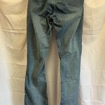 Blue Flare Wide Leg Jeans with Vintage Photo 3