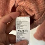 prAna  Women's Sweater Azure Medium balloon sleeve crewneck salmon pink soft Photo 9