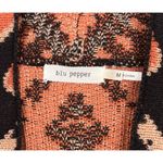 Blu Pepper Black Rust Beige Aztec Knit Waterfall Cardigan Women’s Size Medium Photo 2