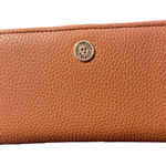 Anne Klein Bifold Wallet Card Holders Gold Lion Logo Pebble Vegan Leather Photo 0