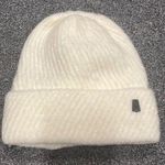 Spyder  White Diagonal Dimensional Knit Cuffed BEANIE Hat Cap Womens One Size NEW Photo 0