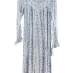 Eileen West White Floral Print Cotton Long Sleeve Ballet Nightgown Size XS New Photo 0