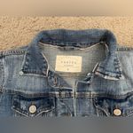 Eunina Distressed Denim Blue Jean Jacket, Size S Photo 4