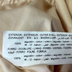 ZARA Beige Nude Plunge V-neck Cuffed Short Sleeve Elastic Waist Romper Jumpsuit Photo 5