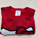 Sanrio Hello Kitty Graphic Red Crew Neck Sweater Size M Red Size M Photo 7
