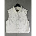 Wax Jean Patriotic Eagle Flag Patchwork Vest 3XL Men’s Denim Look USA Military Veteran Photo 10