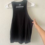 Madewell NWT  Size S MWL Softfade Cotton Racerback‎ Tank Top Black Photo 3