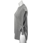 ZARA Women's Gray Rib Knit Sleeveless Open Side Bow Tie Sweater Vest Tank Top S Photo 1