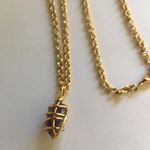 Amethyst Women's Gold Tone Costume Necklace Purple Stone Pendant Nice Gift!! Photo 9