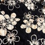 Reversible Floral Quilted Jacket Patchwork Casual Studio Black Pattern SZ S Photo 11