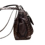 Jones New York Vintage Y2K Snake Python Double Strap Shoulder Bag Brown Purse Photo 2