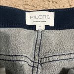 Anthropologie Pilcro Essential Low-Rise Pull-On Knit Flare Jeans Dark Denim 27 Photo 7