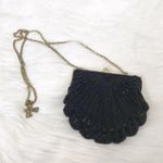 La Regale Vintage Black Beaded Satin Purse Photo 0