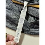 Lululemon  Interval Long Sleeve Black Grey Ruched V-Neck Long Sleeve Shirt Size 4 Photo 9