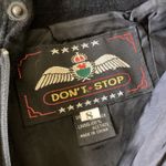 Black Suede Leather Western Pants Size 8 Photo 3