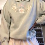 vintage baby blue sweater Photo 1