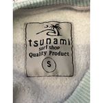 Tsunami Surf Shop Women's Small Teal Sunset Beach Tunic Sweatshirt Tourist Photo 3