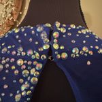 Morgan & Co. Blue Halter Prom Gown Size undefined Photo 7