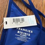 frankie's bikinis  Gavin Ribbed Scoop Bikini Top cerulean royal blue XXL Photo 6