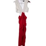 Catherine Malandrino  Spring 2014 Vogue Runway red white front split dress 10 Photo 2