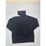 Paige  NWT Raundi S Black Wool Sweater Black Asymmetrical Cutout Turtleneck Knit Photo 10