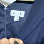 Elle  Navy and Lavender Floral Long Sleeve Dress Photo 1