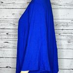 IMAN Global Chic NWT Size 4X Royal Blue Open Front Rayon Knit Cardigan Jacket Photo 1